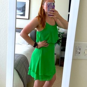 Spunky Short Green Dress
